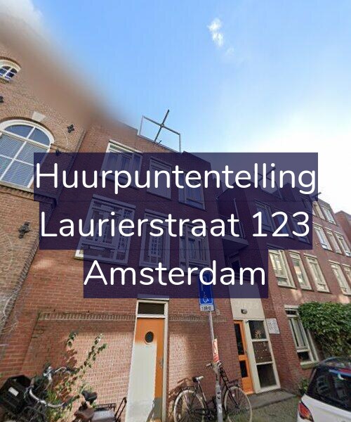 Foto gevel Huurpuntentelling voor Laurierstraat 123, Amsterdam