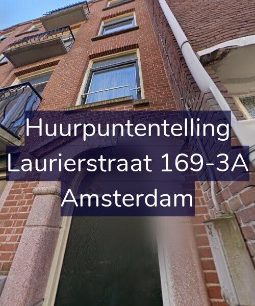 Foto gevel Huurpuntentelling voor Laurierstraat 169-3A, Amsterdam