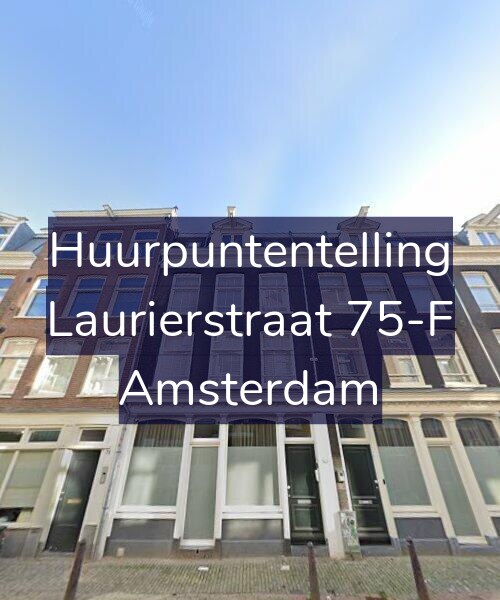 Foto gevel Huurpuntentelling voor Laurierstraat 75-F, Amsterdam