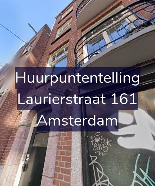 Foto gevel Huurpuntentelling voor Laurierstraat 161, Amsterdam