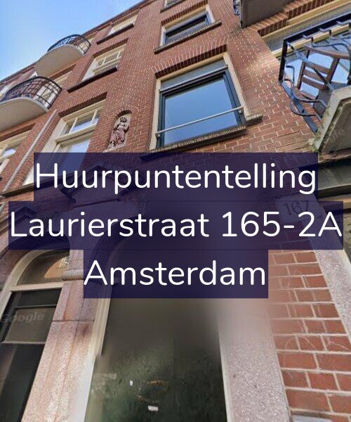 Foto gevel Huurpuntentelling voor Laurierstraat 165-2A, Amsterdam