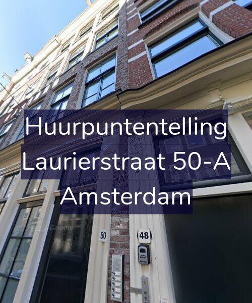 Foto gevel Huurpuntentelling voor Laurierstraat 50-A, Amsterdam