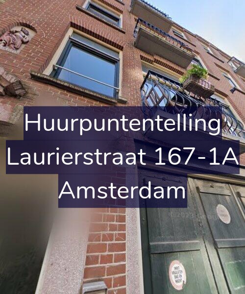 Foto gevel Huurpuntentelling voor Laurierstraat 167-1A, Amsterdam