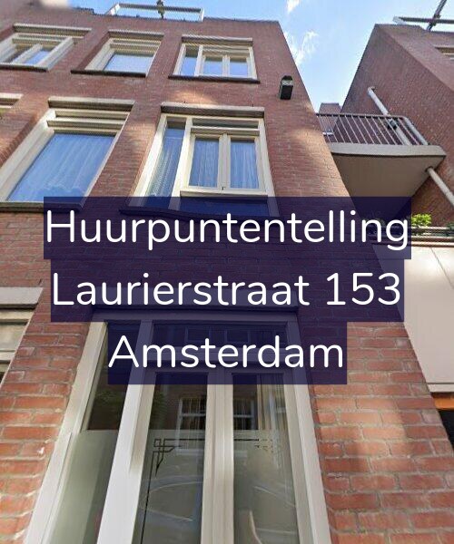 Foto gevel Huurpuntentelling voor Laurierstraat 153, Amsterdam