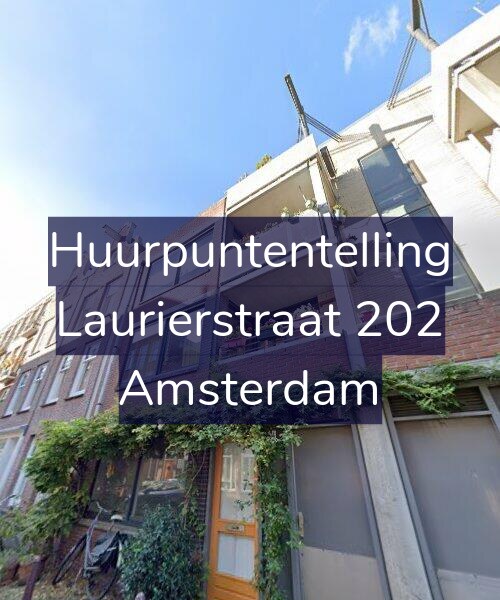 Foto gevel Huurpuntentelling voor Laurierstraat 202, Amsterdam