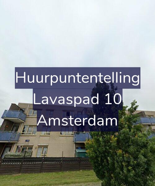 Foto gevel Huurpuntentelling voor Lavaspad 10, Amsterdam