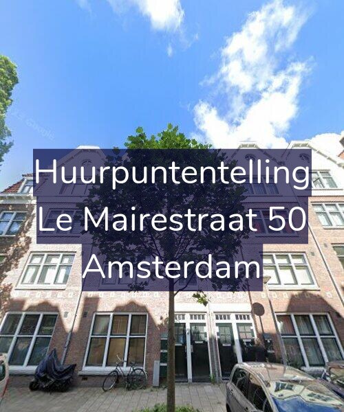 Foto gevel Huurpuntentelling voor Le Mairestraat 50, Amsterdam