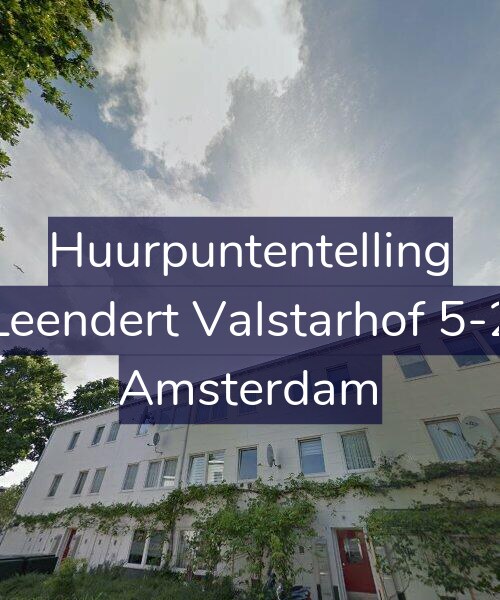 Foto gevel Huurpuntentelling voor Leendert Valstarhof 5-2, Amsterdam