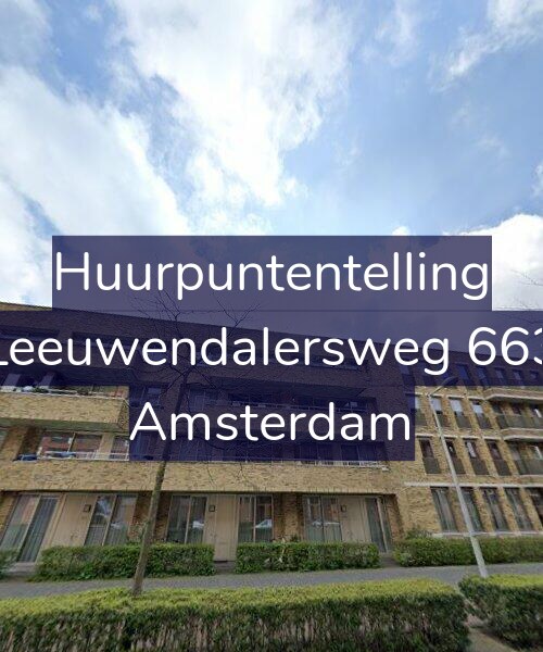 Foto gevel Huurpuntentelling voor Leeuwendalersweg 663, Amsterdam