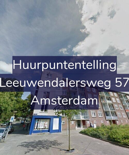 Foto gevel Huurpuntentelling voor Leeuwendalersweg 57, Amsterdam