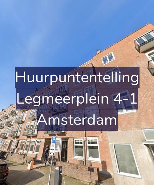 Foto gevel Huurpuntentelling voor Legmeerplein 4-1, Amsterdam