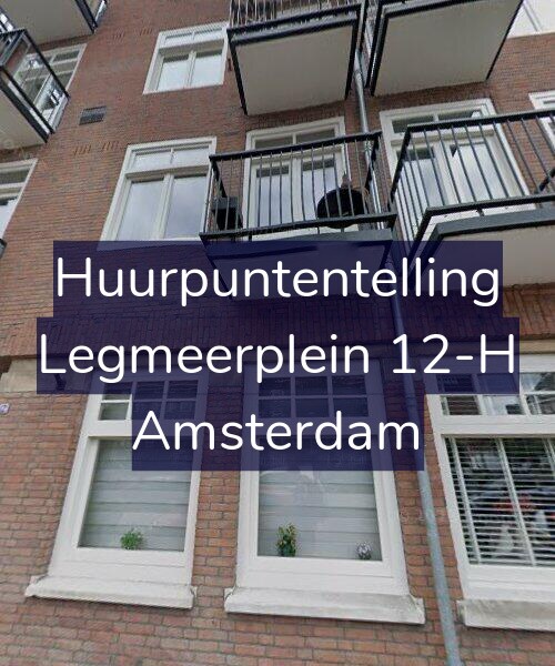 Foto gevel Huurpuntentelling voor Legmeerplein 12-H, Amsterdam