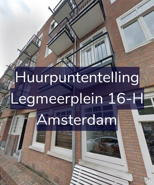 Foto gevel Huurpuntentelling voor Legmeerplein 16-H, Amsterdam