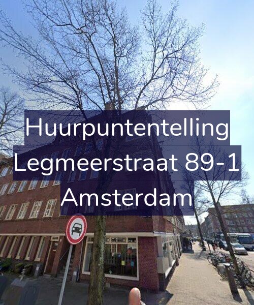 Foto gevel Huurpuntentelling voor Legmeerstraat 89-1, Amsterdam