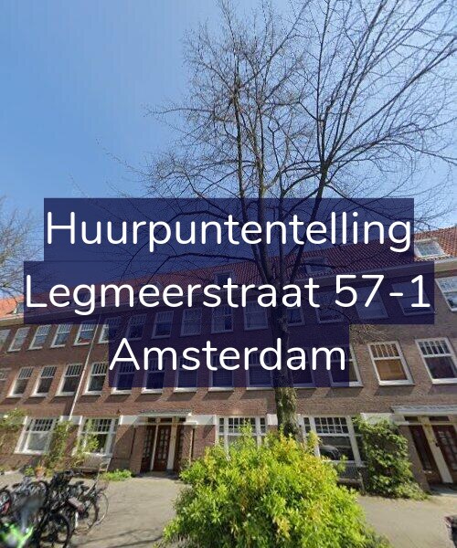 Foto gevel Huurpuntentelling voor Legmeerstraat 57-1, Amsterdam