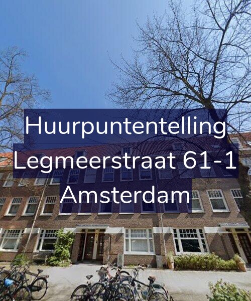 Foto gevel Huurpuntentelling voor Legmeerstraat 61-1, Amsterdam