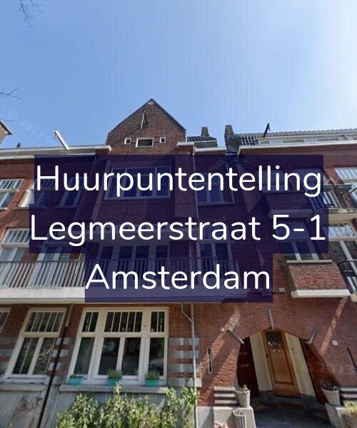 Foto gevel Huurpuntentelling voor Legmeerstraat 5-1, Amsterdam