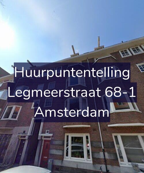 Foto gevel Huurpuntentelling voor Legmeerstraat 68-1, Amsterdam
