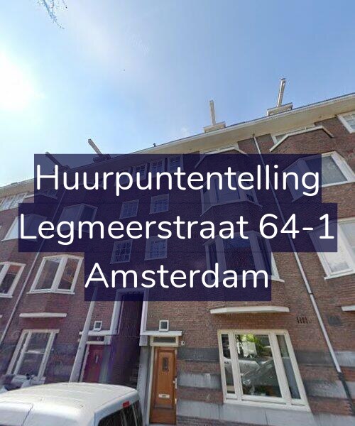 Foto gevel Huurpuntentelling voor Legmeerstraat 64-1, Amsterdam