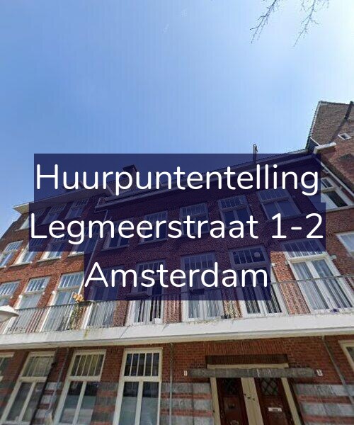 Foto gevel Huurpuntentelling voor Legmeerstraat 1-2, Amsterdam