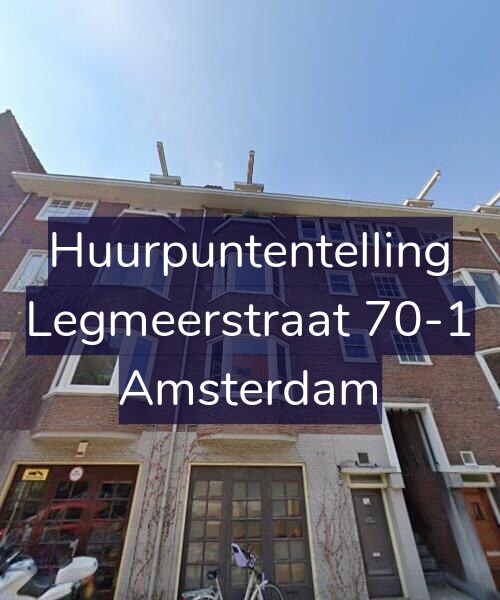 Foto gevel Huurpuntentelling voor Legmeerstraat 70-1, Amsterdam