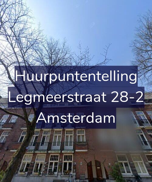 Foto gevel Huurpuntentelling voor Legmeerstraat 28-2, Amsterdam