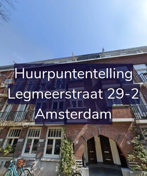 Foto gevel Huurpuntentelling voor Legmeerstraat 29-2, Amsterdam