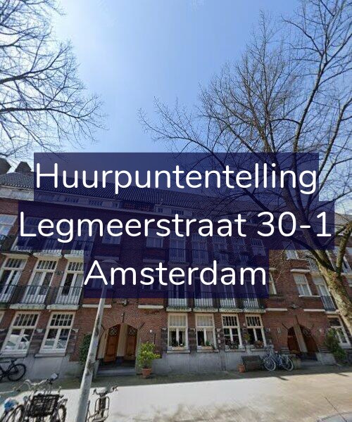 Foto gevel Huurpuntentelling voor Legmeerstraat 30-1, Amsterdam