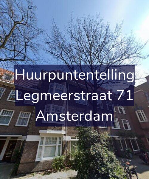 Foto gevel Huurpuntentelling voor Legmeerstraat 71, Amsterdam