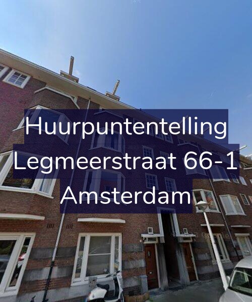 Foto gevel Huurpuntentelling voor Legmeerstraat 66-1, Amsterdam