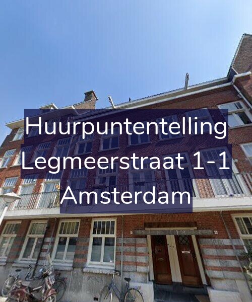 Foto gevel Huurpuntentelling voor Legmeerstraat 1-1, Amsterdam