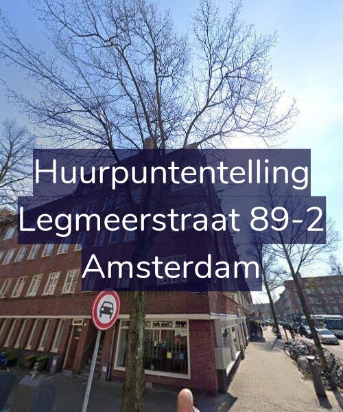 Foto gevel Huurpuntentelling voor Legmeerstraat 89-2, Amsterdam