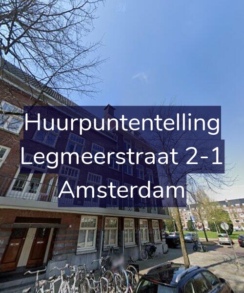 Foto gevel Huurpuntentelling voor Legmeerstraat 2-1, Amsterdam