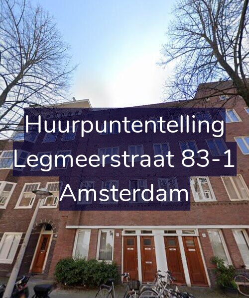 Foto gevel Huurpuntentelling voor Legmeerstraat 83-1, Amsterdam