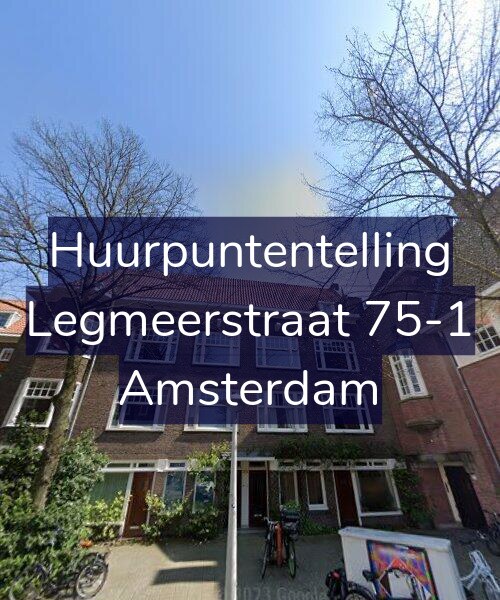 Foto gevel Huurpuntentelling voor Legmeerstraat 75-1, Amsterdam