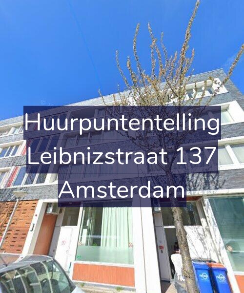 Foto gevel Huurpuntentelling voor Leibnizstraat 137, Amsterdam