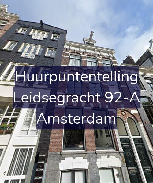 Foto gevel Huurpuntentelling voor Leidsegracht 92-A, Amsterdam