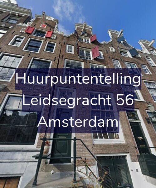 Foto gevel Huurpuntentelling voor Leidsegracht 56, Amsterdam