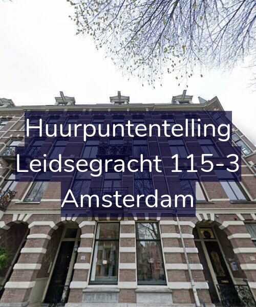 Foto gevel Huurpuntentelling voor Leidsegracht 115-3, Amsterdam