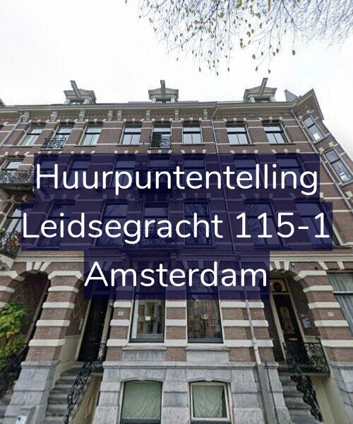 Foto gevel Huurpuntentelling voor Leidsegracht 115-1, Amsterdam