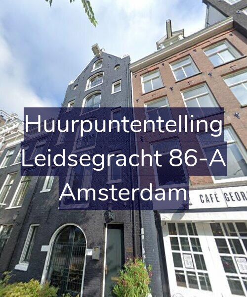 Foto gevel Huurpuntentelling voor Leidsegracht 86-A, Amsterdam