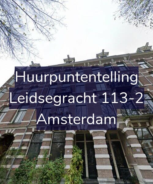 Foto gevel Huurpuntentelling voor Leidsegracht 113-2, Amsterdam