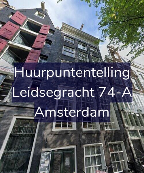 Foto gevel Huurpuntentelling voor Leidsegracht 74-A, Amsterdam
