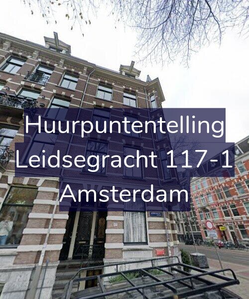 Foto gevel Huurpuntentelling voor Leidsegracht 117-1, Amsterdam