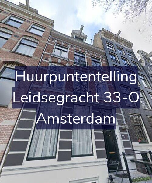Foto gevel Huurpuntentelling voor Leidsegracht 33-O, Amsterdam