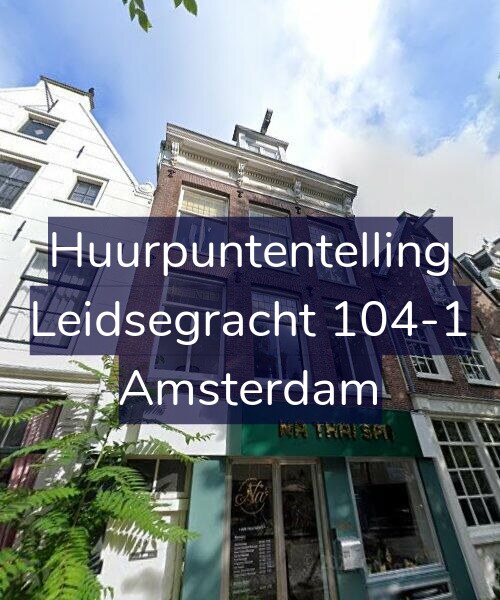Foto gevel Huurpuntentelling voor Leidsegracht 104-1, Amsterdam