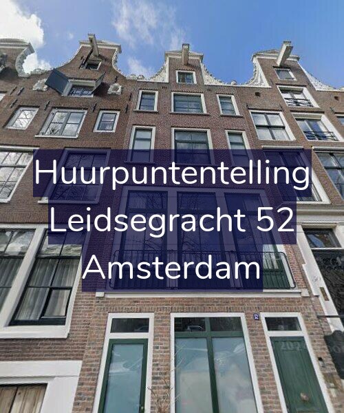 Foto gevel Huurpuntentelling voor Leidsegracht 52, Amsterdam