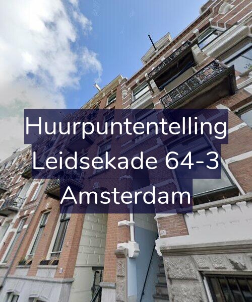 Foto gevel Huurpuntentelling voor Leidsekade 64-3, Amsterdam