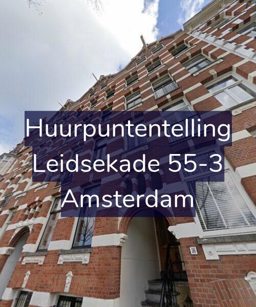 Foto gevel Huurpuntentelling voor Leidsekade 55-3, Amsterdam