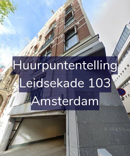 Foto gevel Huurpuntentelling voor Leidsekade 103, Amsterdam